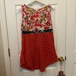 CAbi Bohemian Butterfly Mini Dress